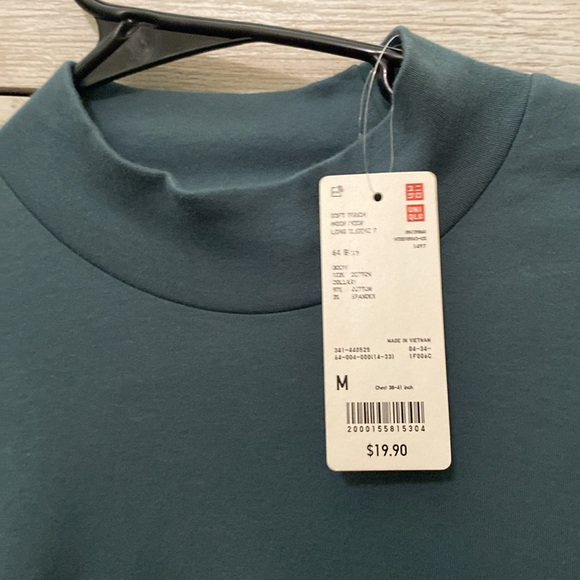 BRAND NEW teal turtleneck long sleeve - Picture 2 of 3